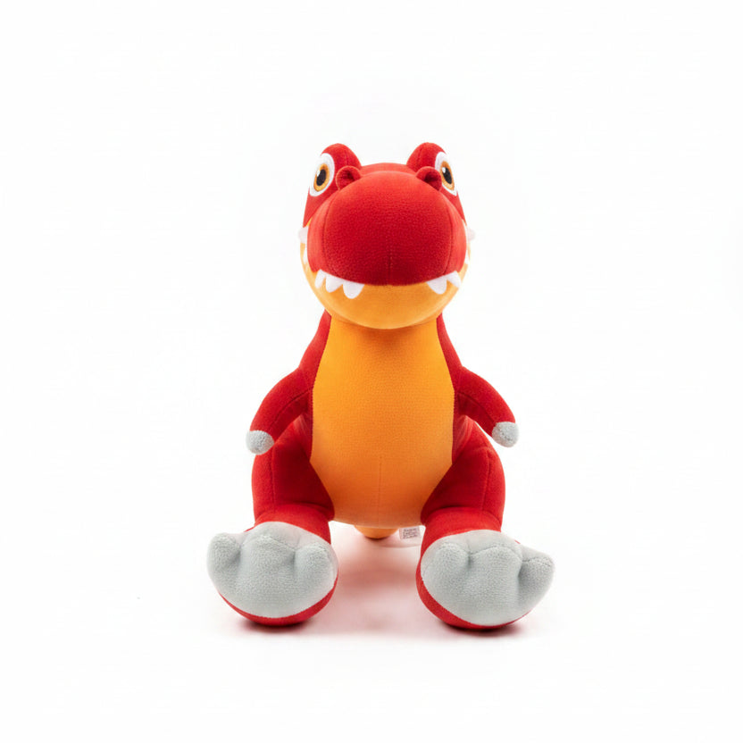 PELUCHE DINOSAURIO MINISAURIO ROJO 35X45 CM IMPORTADO