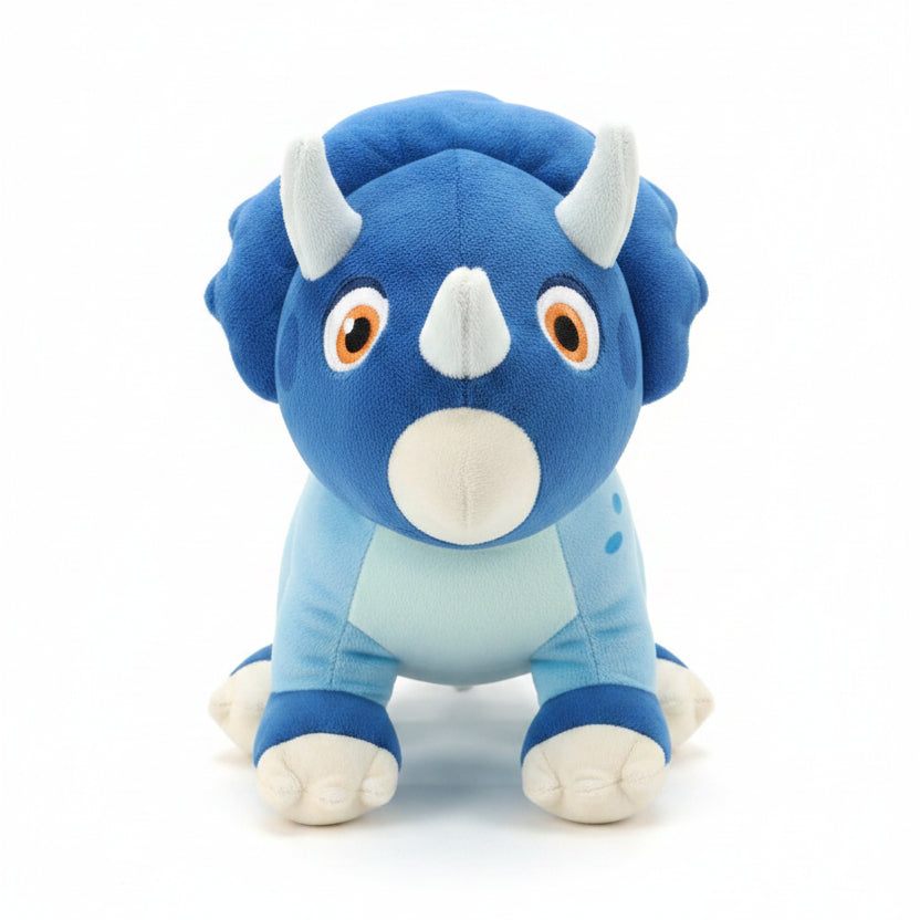 PELUCHE DINOSAURIO MINISAURIO AZUL 30X36 CM IMPORTADO