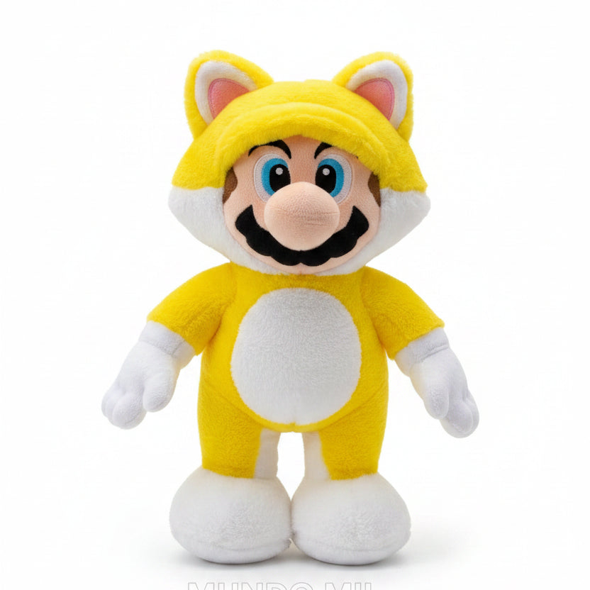 PELUCHE MARIO BROSS GATO 48 CM ORIGINAL