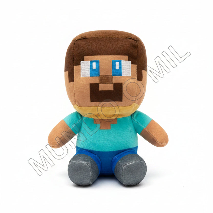 PELUCHE MINECRAFT STEVE 20 CM IMPORTADO
