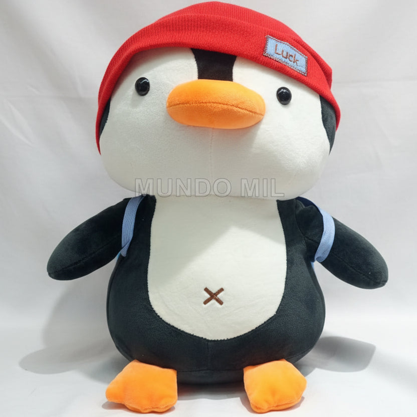 PELUCHE PINGUINO LUCK CON MALETA 44 CM IMPORTADO