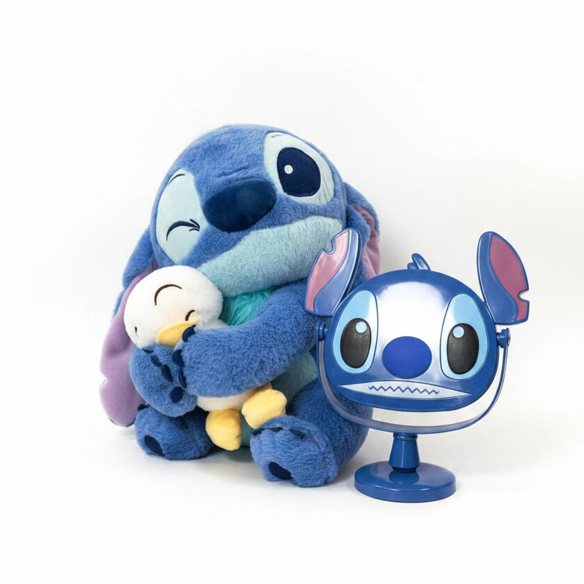 COMBO 626 : STITCH CON PATO 45CM Y ESPEJO