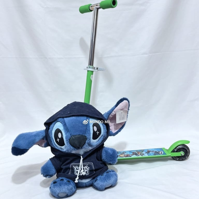 COMBO BLUE : STITCH 626 42CM SCOOTER PATIN BOY