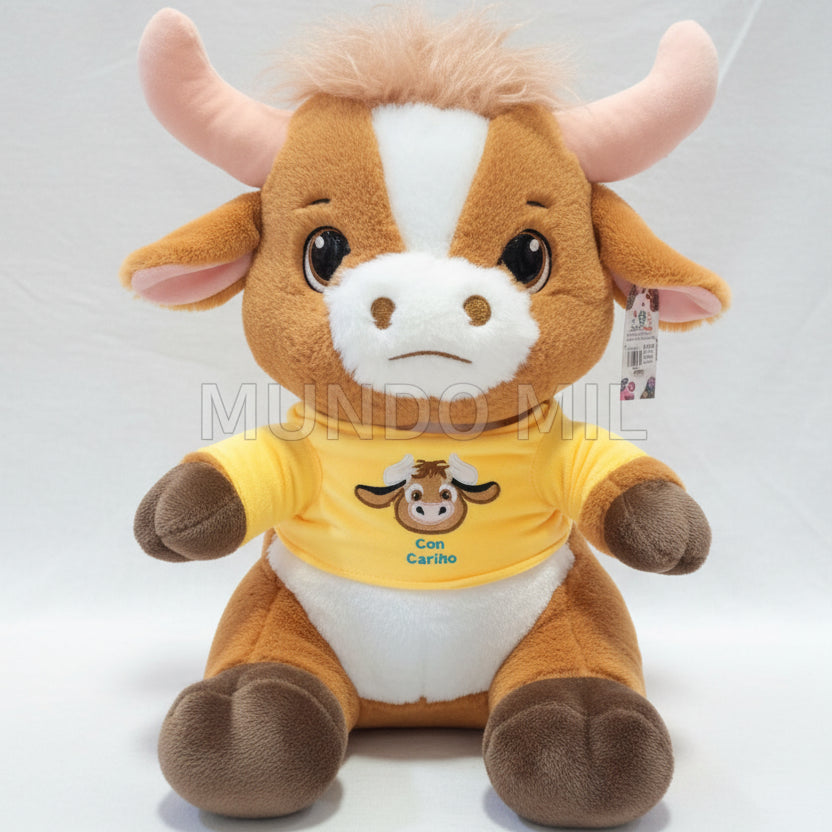 PELUCHE TORITO CON CAMISA 50 CM IMPORTADO