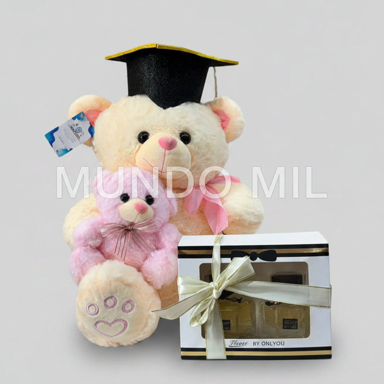 COMBO GRADUATEX: OSITO Y KIT PERFUME $24.90