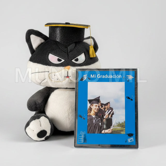 COMBO GRADUATEX: GATITO Y PORTA RETRATO $19
