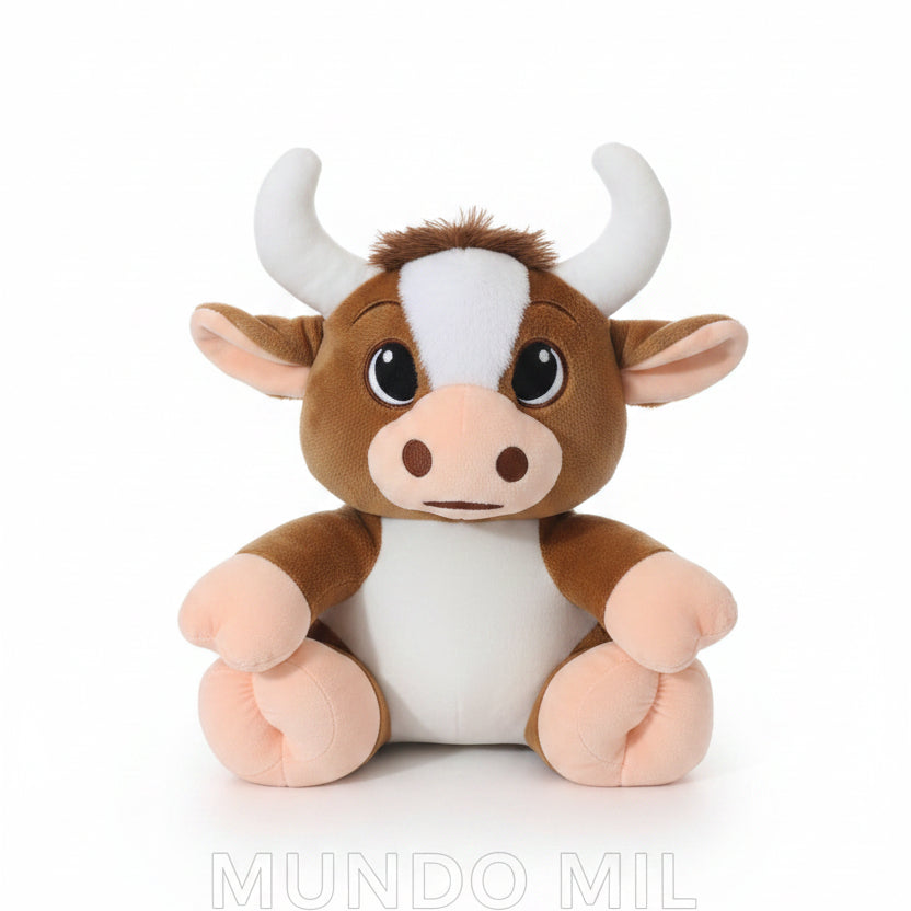 PELUCHE TORITO CAFE 38 CM IMPORTADO