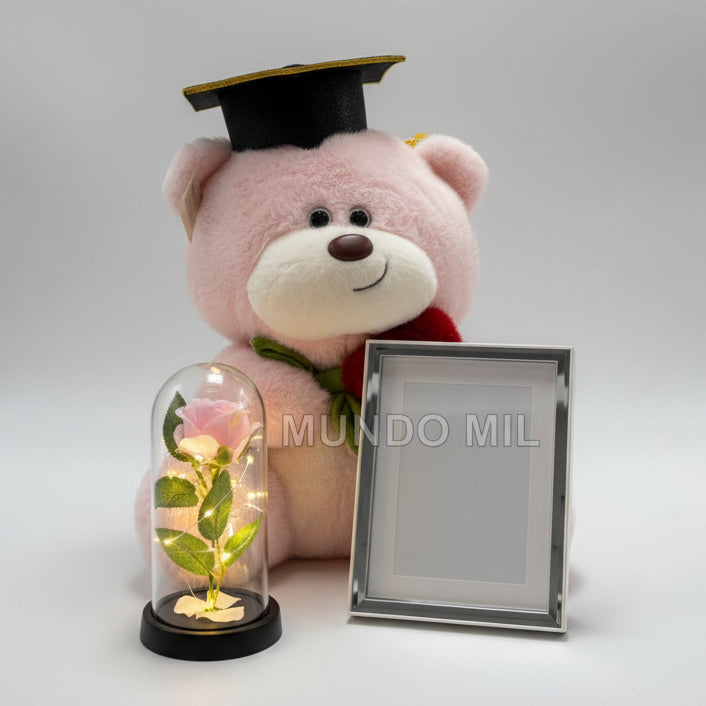 COMBO GRADUATEX: OSITO, CUADRO Y LAMPARA $34.50