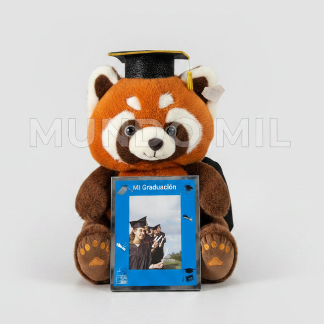 COMBO GRADUATEX: PANDA ROJO Y PORTA RETRATO $30
