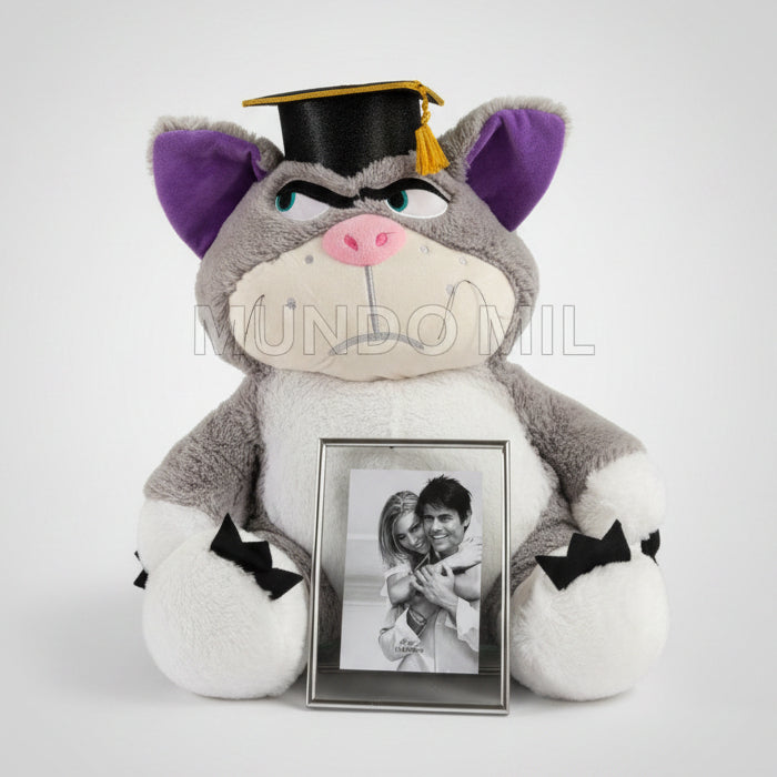 COMBO GRADUATEX: GATO LUCIFER Y PORTA RETRATO $37