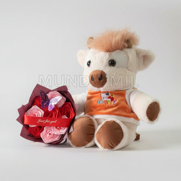 COMBO HAPPY: VAQUITA Y RAMO $22.50
