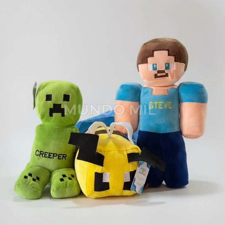 COMBO MINE: STEVE. ABEJITA Y CREEPER $25