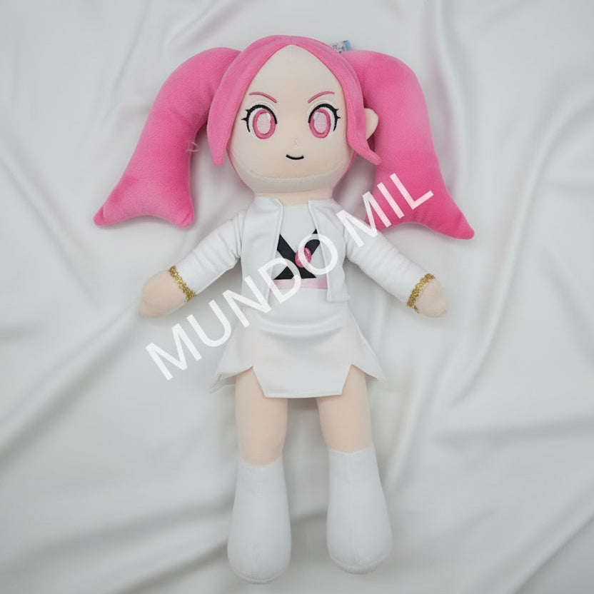 PELUCHE GUERRERAS K-POP VESTIDO BLANCO MIRA 50 CM IMPORTADO K