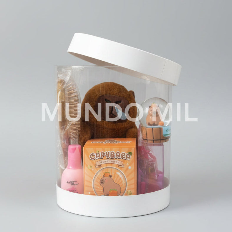 COMBO COMPLET: CAPIBARA, ESFERA, CEPILLO, CREMA BLUSH, ESPONJAS $26.75