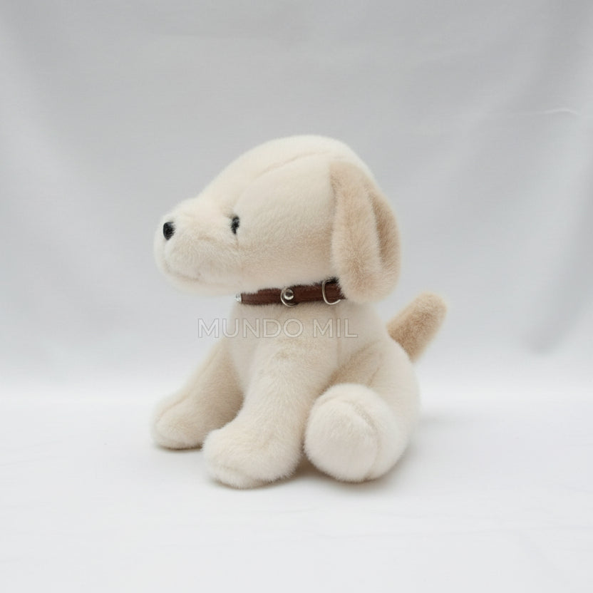PELUCHE PERRITO CON CORREA IMPORTADO 22 CM