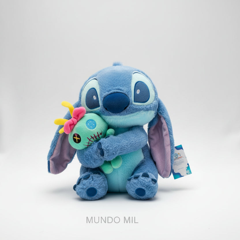 PELUCHE STITCH CON TRAPITO 35 CM IMPORTADO K1