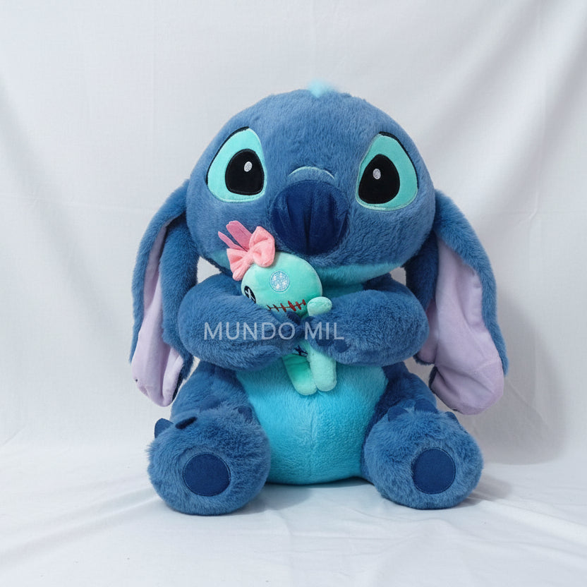 PELUCHE STITCH CON SCRUMP SENTADO 42 CM IMPORTADO 59-40