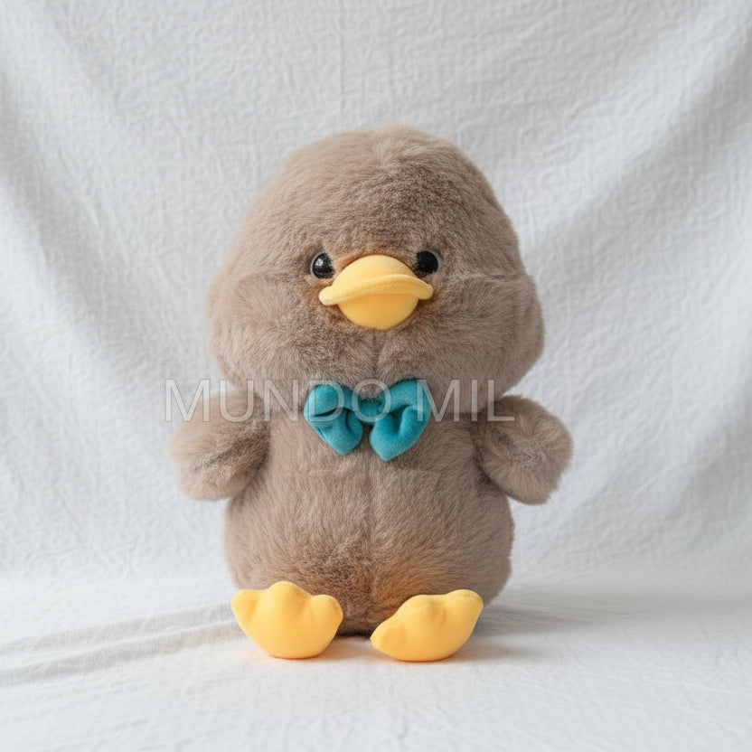 PELUCHE PATO CORBATA COLOR CAFE  30 CM IMPORTADO 5-23