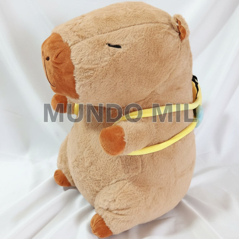 PELUCHE CAPIBARA CON COBIJA 45 CM IMPORTADO
