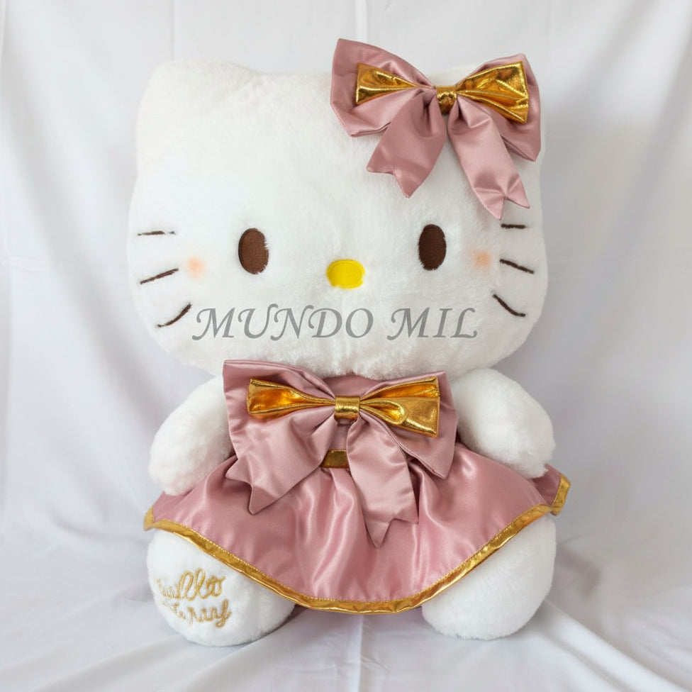 PELUCHE KITTY VESTIDO ROSA 68 CM IMPORTADO