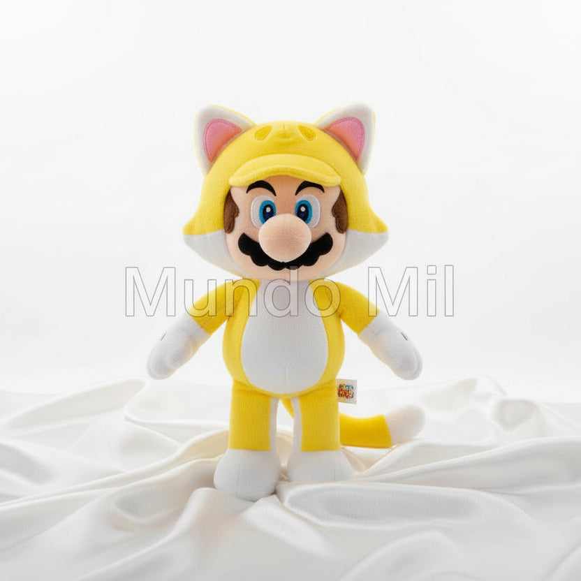 PELUCHE MARIO BROSS GATO 48 CM ORIGINAL