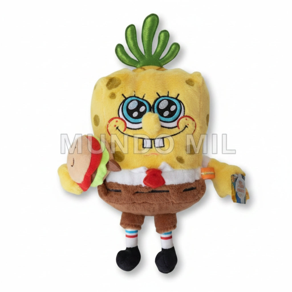 PELUCHE BOB ESPONJA CON HAMBURGUESA 50 CM ORIGINAL K 1