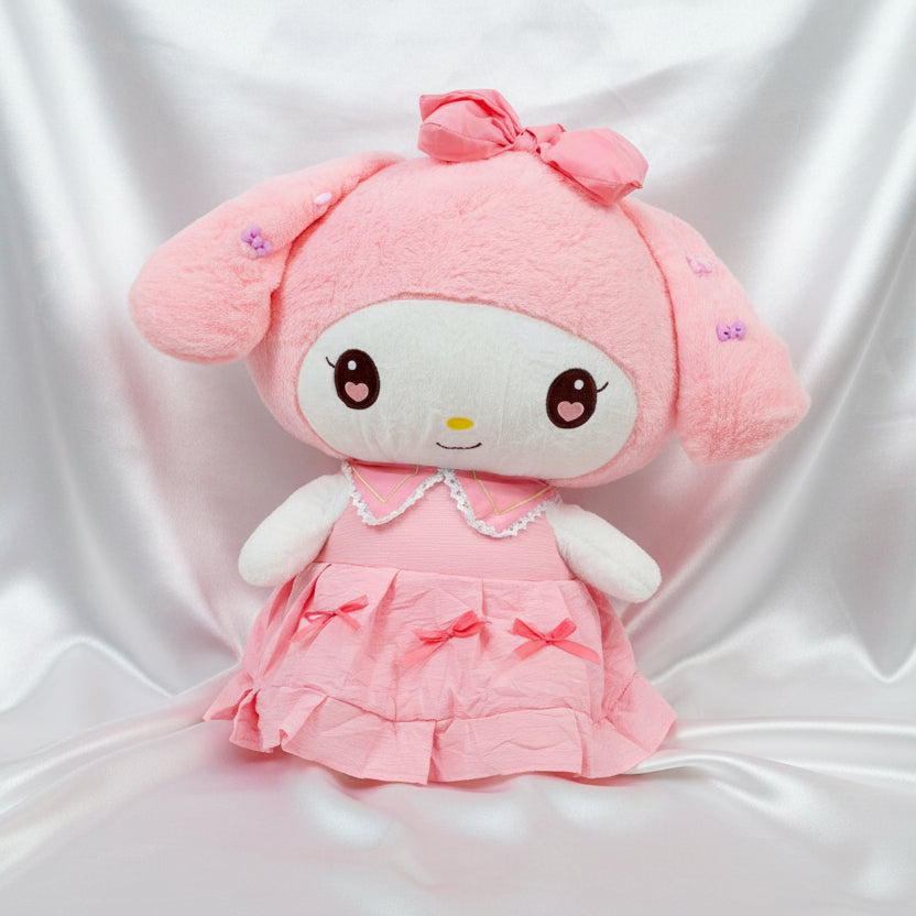 PELUCHE MY MELODY VESTIDO ROSA 46 CM IMPORTADO K
