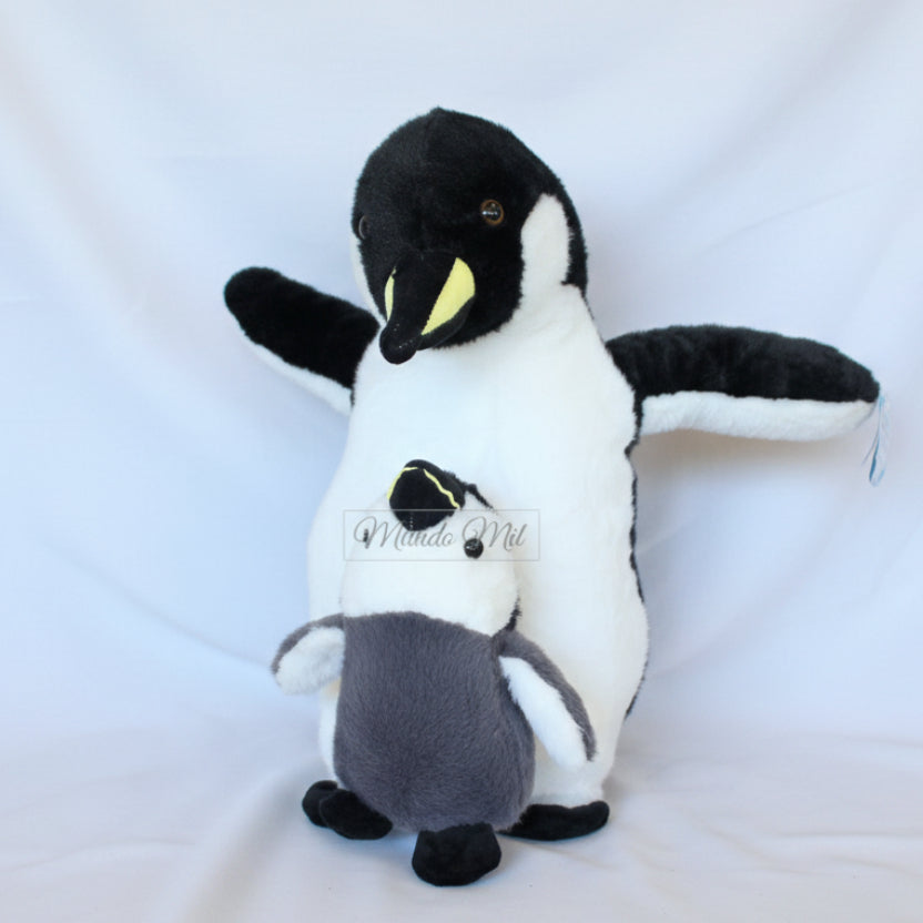 PELUCHE PINGÜINO CON BEBÉ 50 CM IMPORTADO K